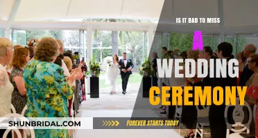 Missing a Wedding Ceremony: Etiquette, Impact, and How to Handle It
