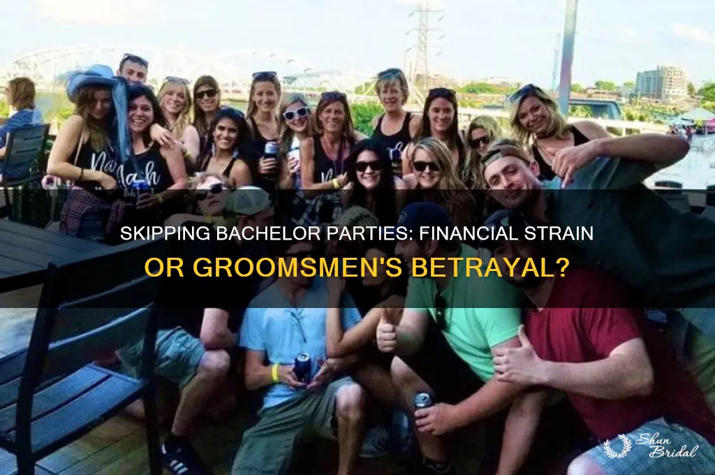 is it bad to skip bachelor party of groomsmen money