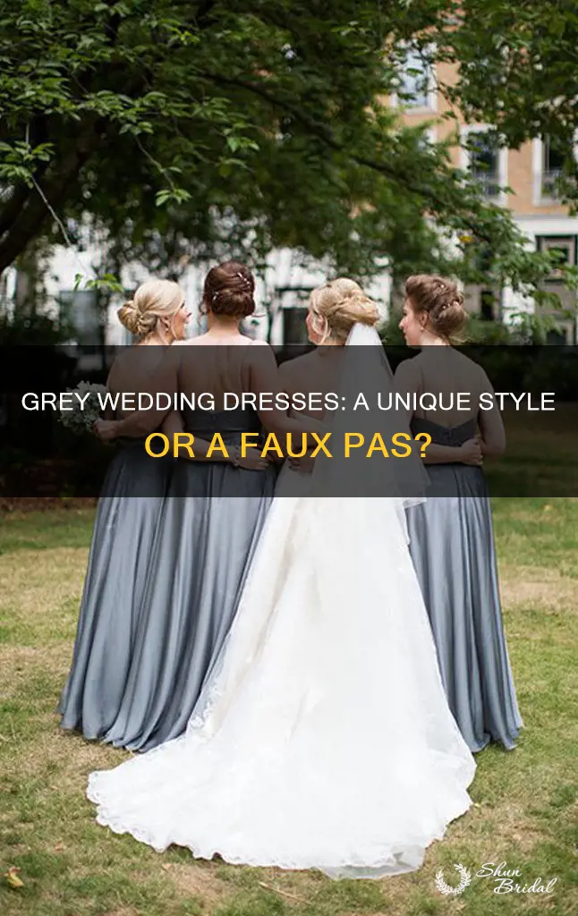 is it bad to wear grey wedding dresses