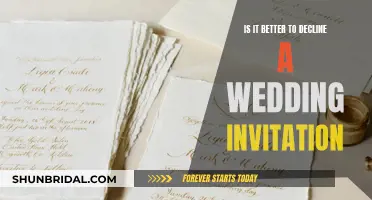 Declining Wedding Invites: When to Say No and Why