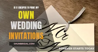 Printing Your Own Wedding Invites: Cost-Effective or Not?