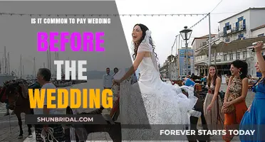 Is Pre-Wedding Payment Common? Exploring Wedding Cost Traditions