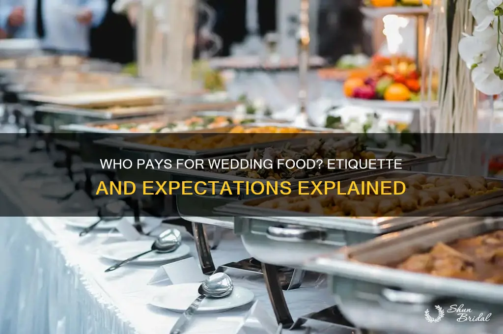 is it customary to pay for food at wedding