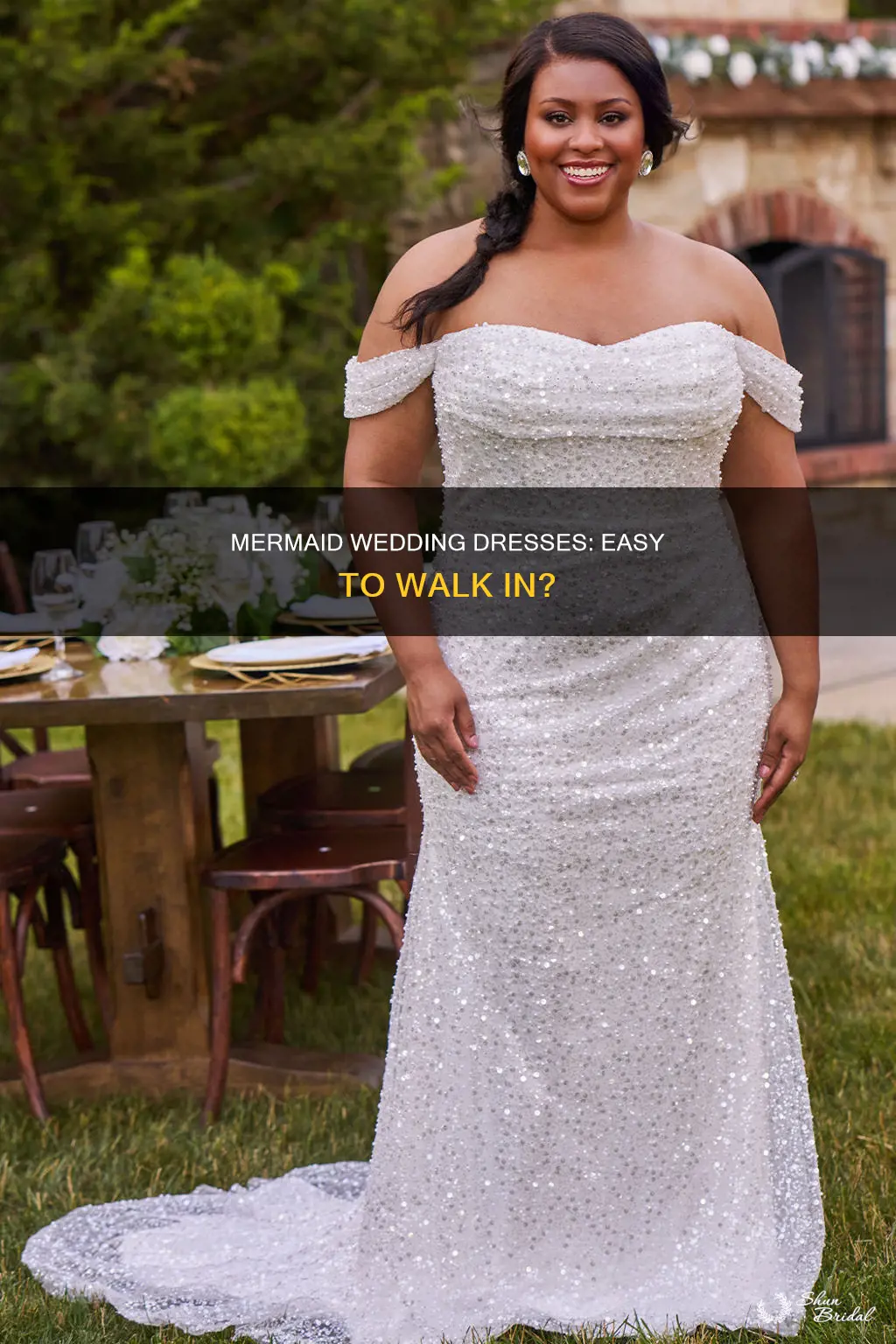 is it difficult to walk in a mermaid wedding dress