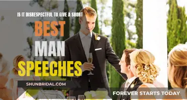 Best Man's Speech: Keep It Short and Respectful?