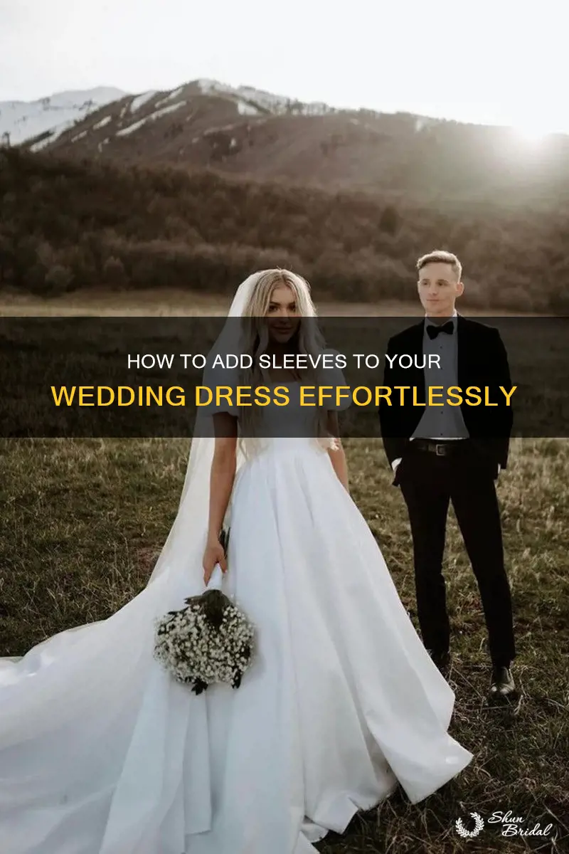 is it easy to add sleeves to a wedding dress