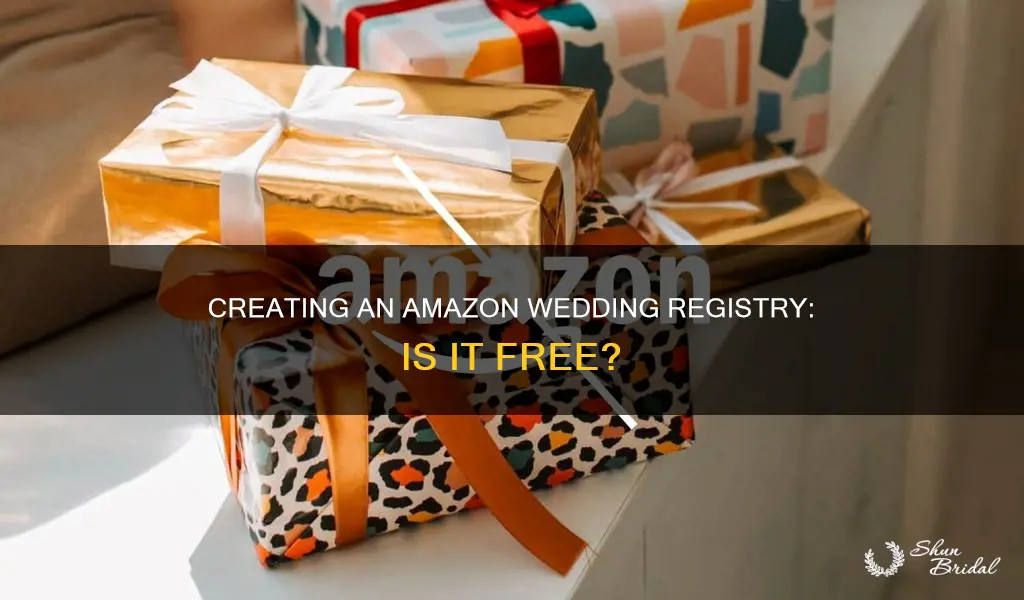 is it free to create an amazon wedding registry