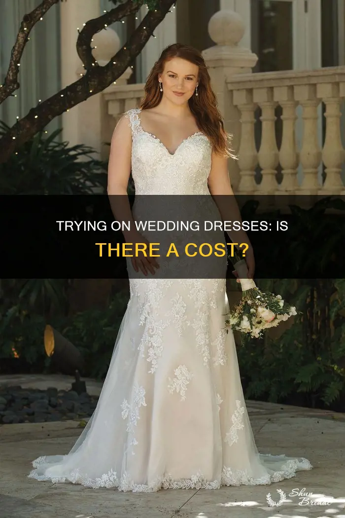 is it free to try on wedding dresses