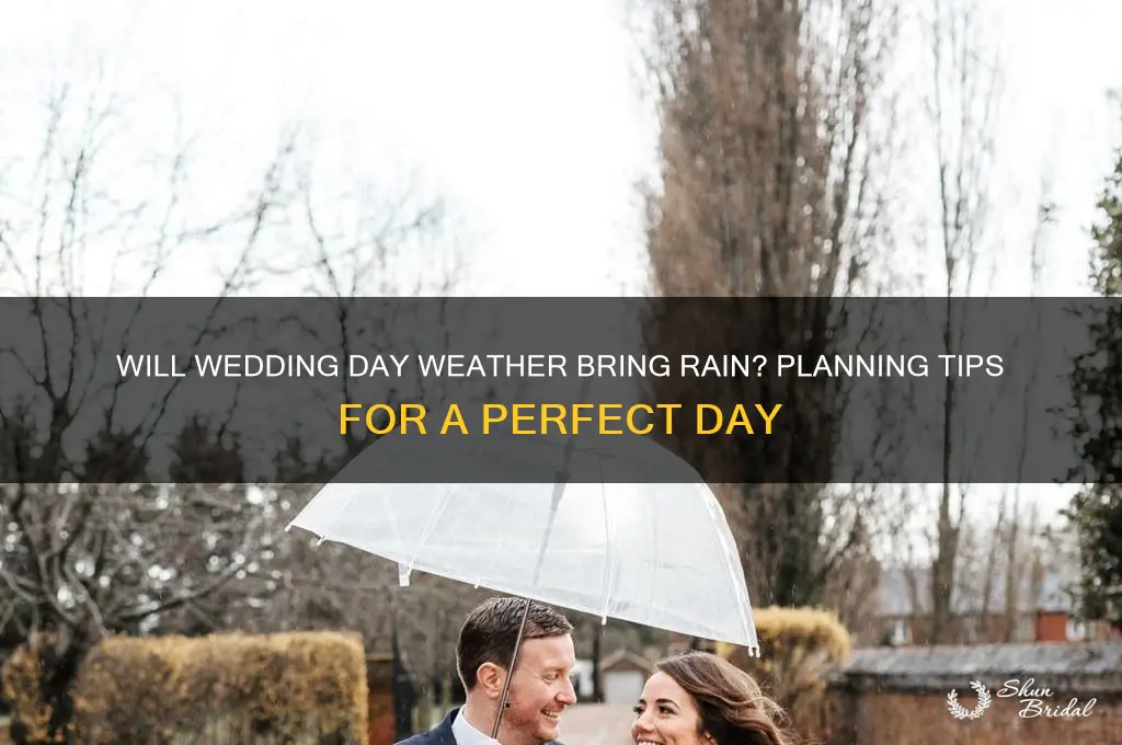 is it going to rain on my wedding day