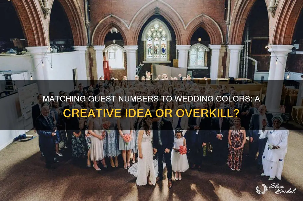 is it good to number of guests match wedding colors
