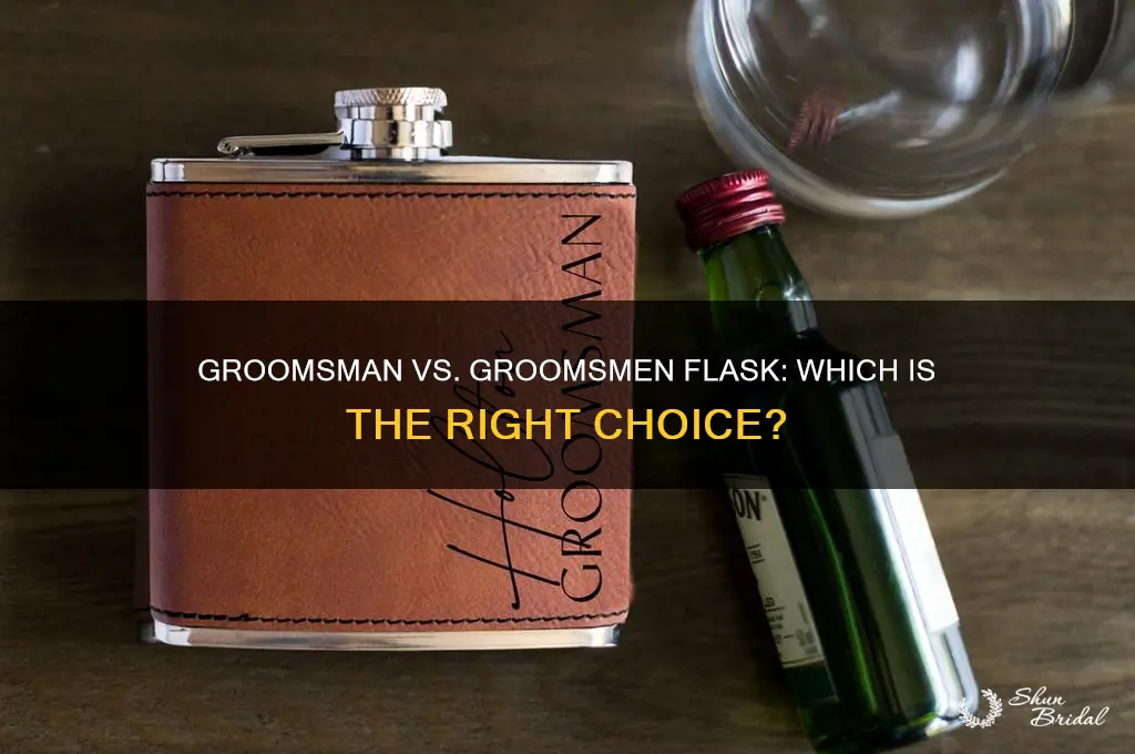 is it groomsman or groomsmen flask