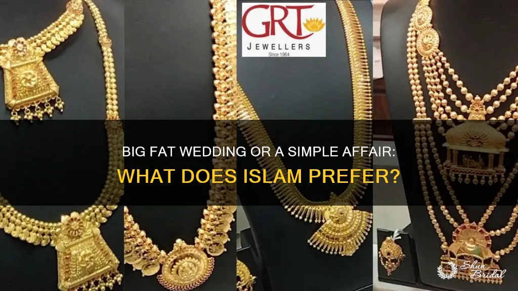 is it haram to have a big wedding