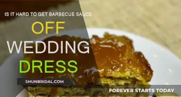 How to Remove Barbecue Sauce Stains from Your Wedding Dress