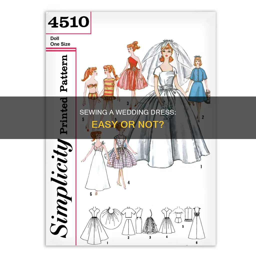 is it hard to sew a wedding dress