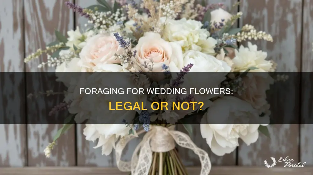 is it legal to pick wil flowers for you wedding
