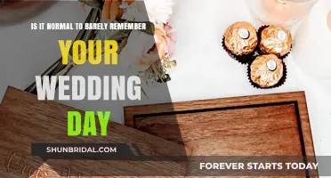 Barely Remembering Your Wedding Day: Is It Normal or Cause for Concern?