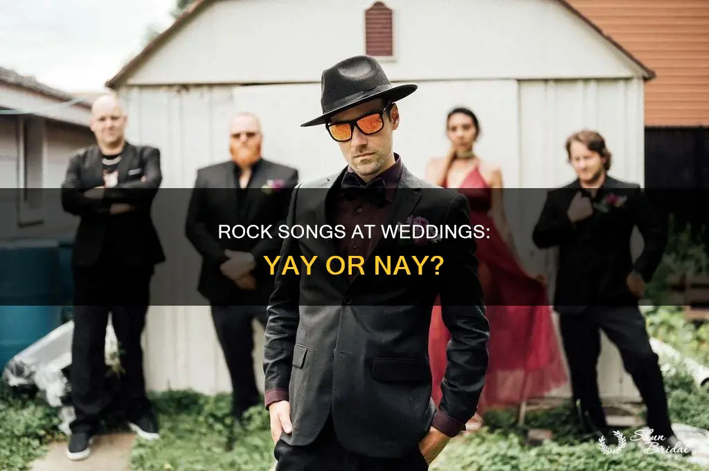 is it normal to play rock songs at a wedding