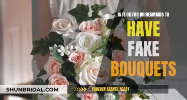 Bridesmaids' Fake Bouquets: A Stylish and Cost-Effective Choice