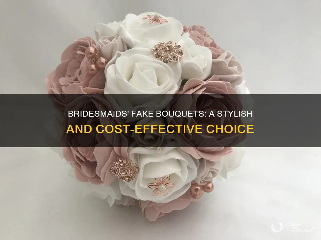 is it ok for bridesmaids to have fake bouquets