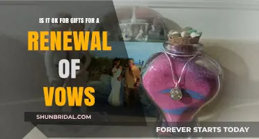 Renewing Vows: Are Gifts Appropriate for This Special Celebration?