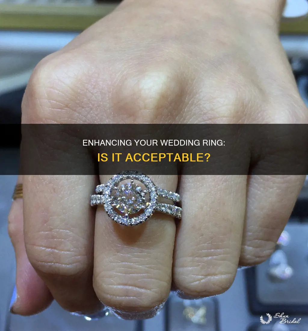 is it ok to add on to wedding ring