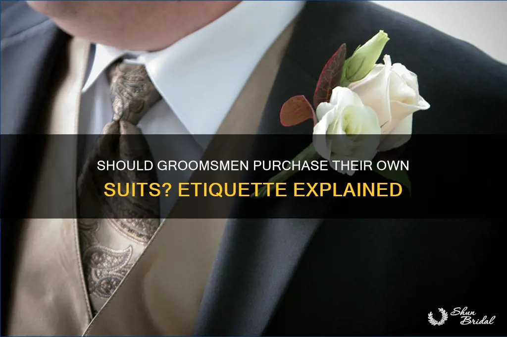 is it ok to ask groomsmen to buy a suit