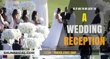 Wedding Reception Etiquette: Being Late