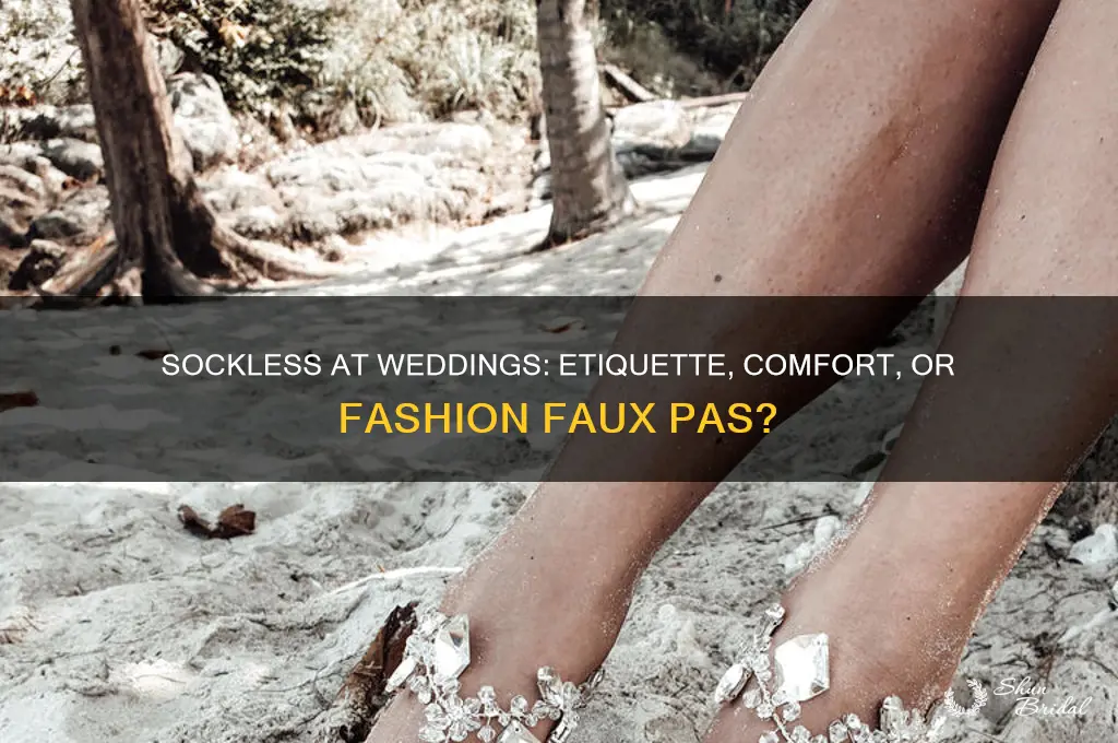 is it ok to go sockless at a wedding