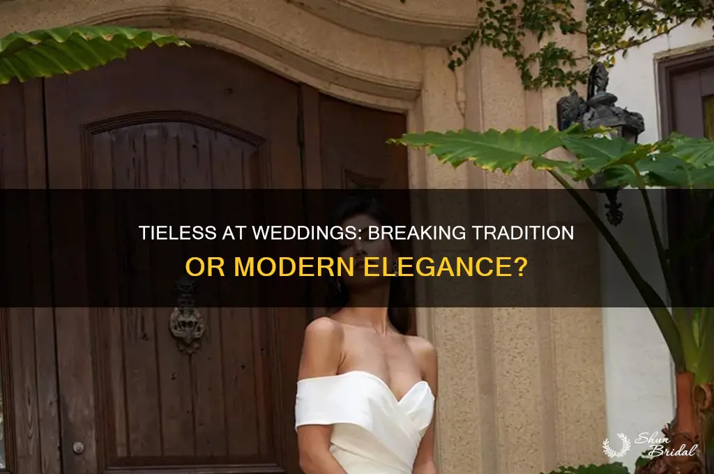 is it ok to go tieless to a wedding