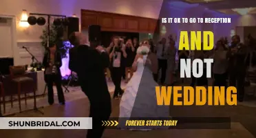 Attending the Reception but Not the Wedding: Etiquette and Considerations
