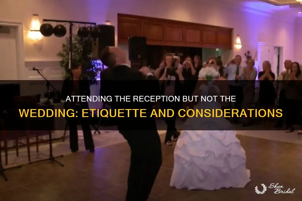 is it ok to go to reception and not wedding