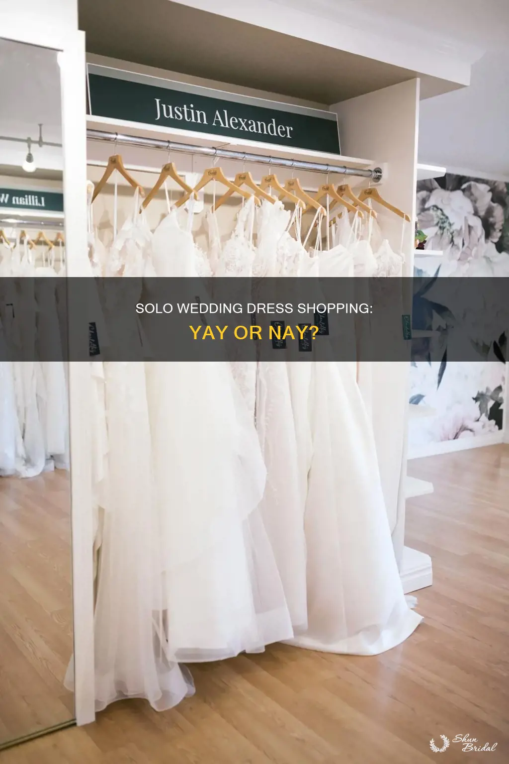 is it ok to go wedding dress shopping alone