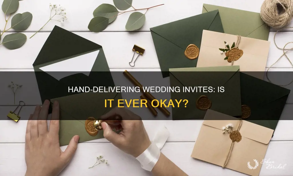 is it ok to hand deliver wedding invitations