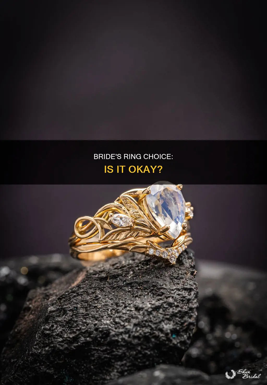 is it ok to have bride ahop for wedding ring