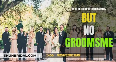 Bridesmaids Without Groomsmen: Is It Okay?