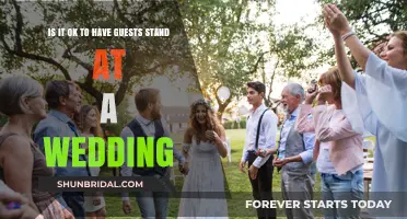 Standing Room Only: Is It Acceptable for Wedding Guests to Stand?