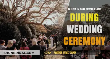 Standing Room Only: Is It Okay for Guests to Stand During Your Wedding Ceremony?