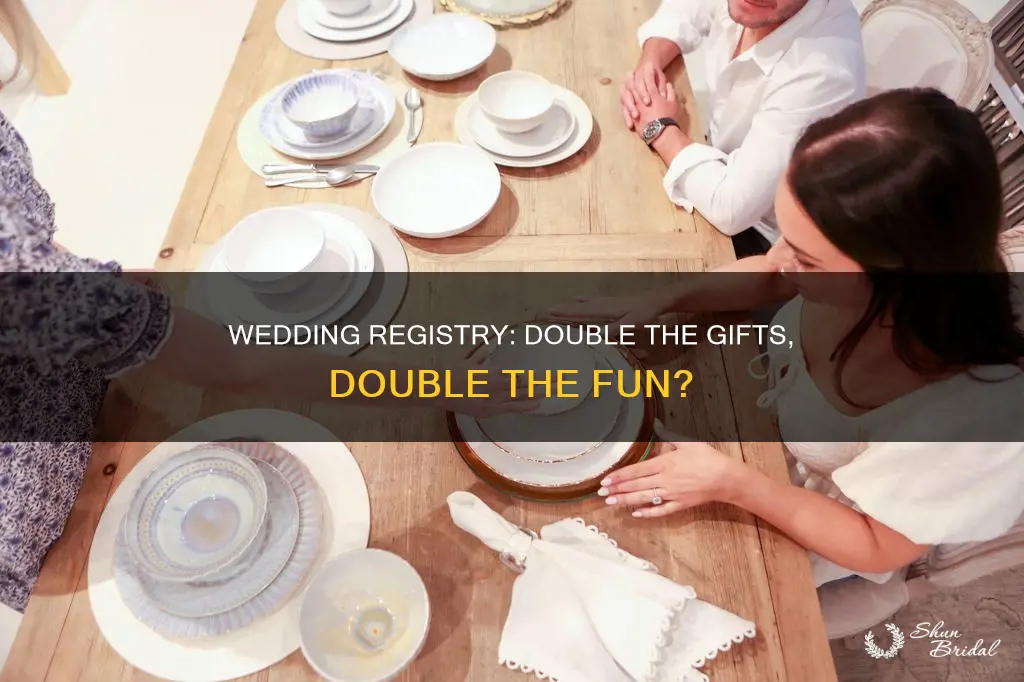 is it ok to have two wedding registry sites