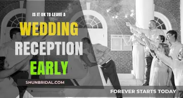 Leaving a Wedding Reception Early: Is It Rude?