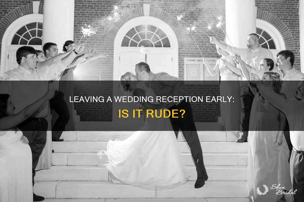 is it ok to leave a wedding reception early