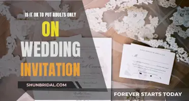 Wedding Invitation Etiquette: Adults-Only Wording