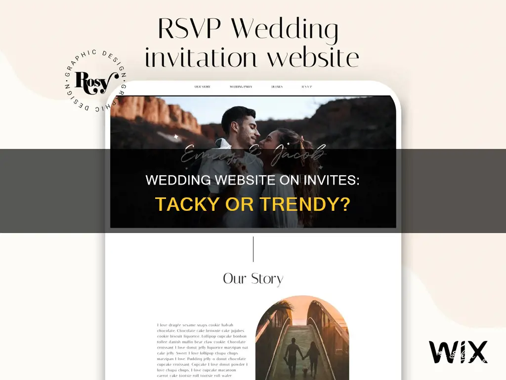 is it ok to put wedding website on invitation