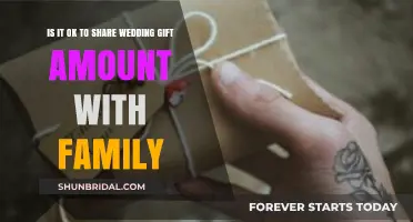 Sharing Wedding Gift Amounts: Etiquette and Family Dynamics Explored