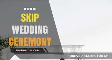 Skipping the Wedding Ceremony: Is It Acceptable or a Missed Moment?