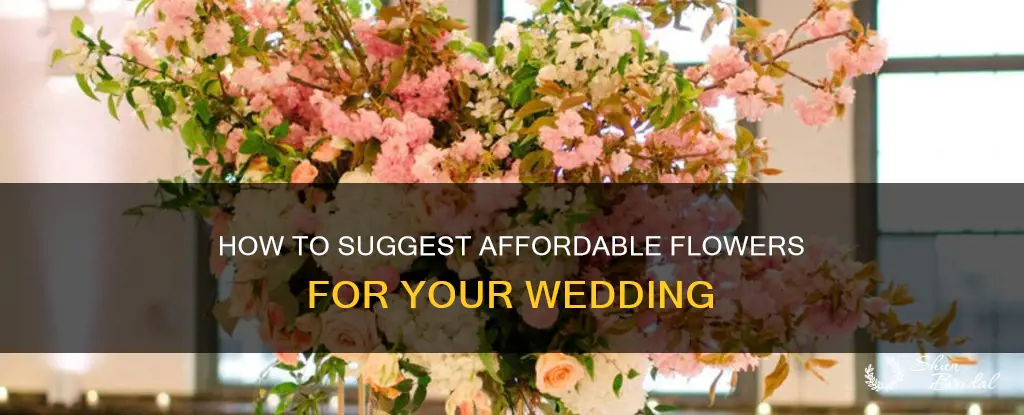 is it ok to suggest cheap flowers to wedding florist