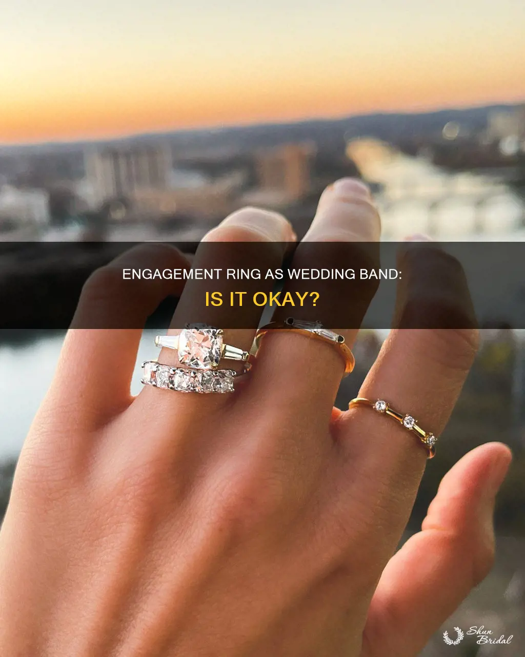 is it ok to use engagement ring as wedding band