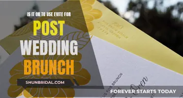 Evite for Post-Wedding Brunch: Yay or Nay?