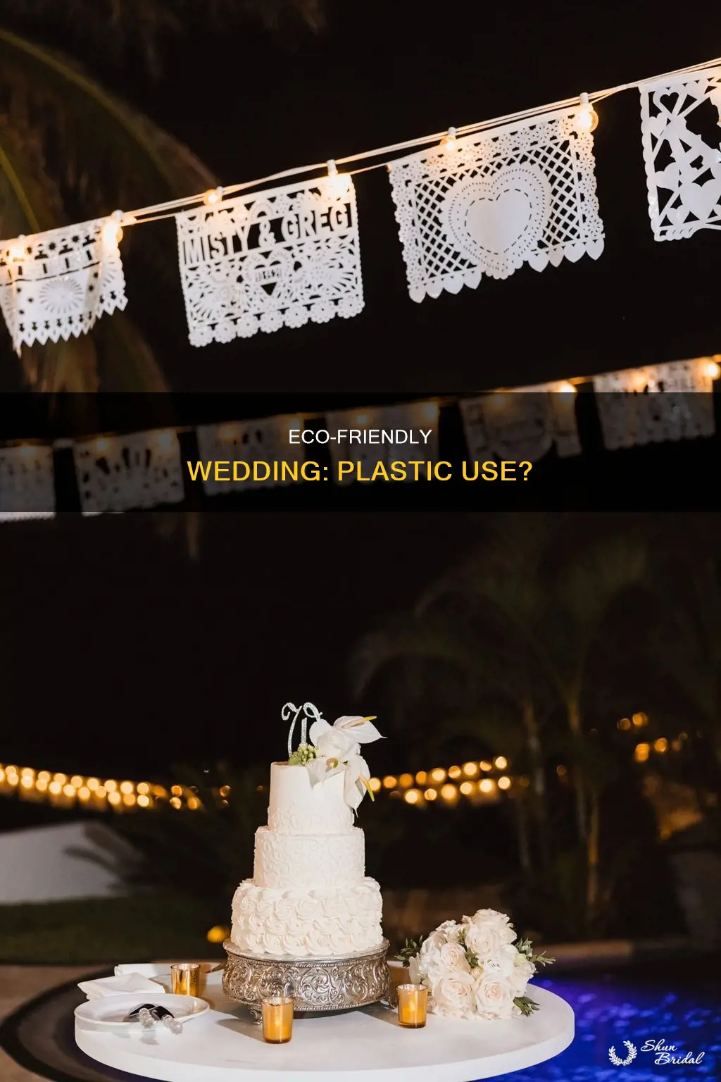 is it ok to use plastic at a wedding