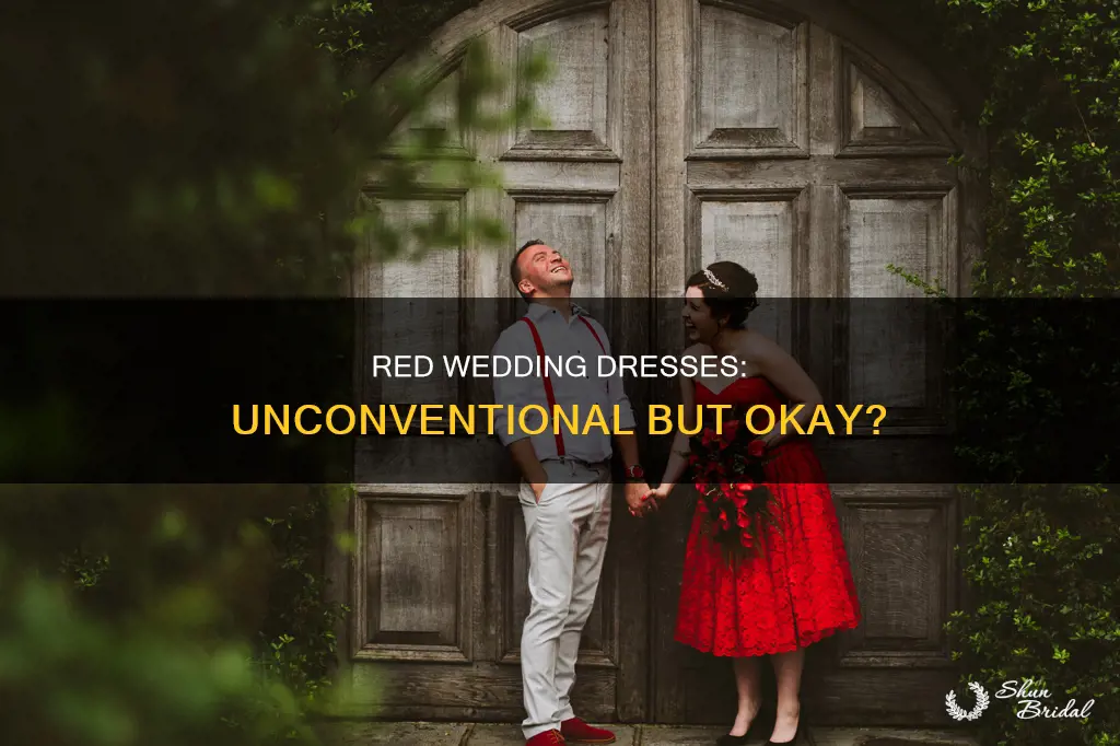 is it ok to wear a red wedding dress
