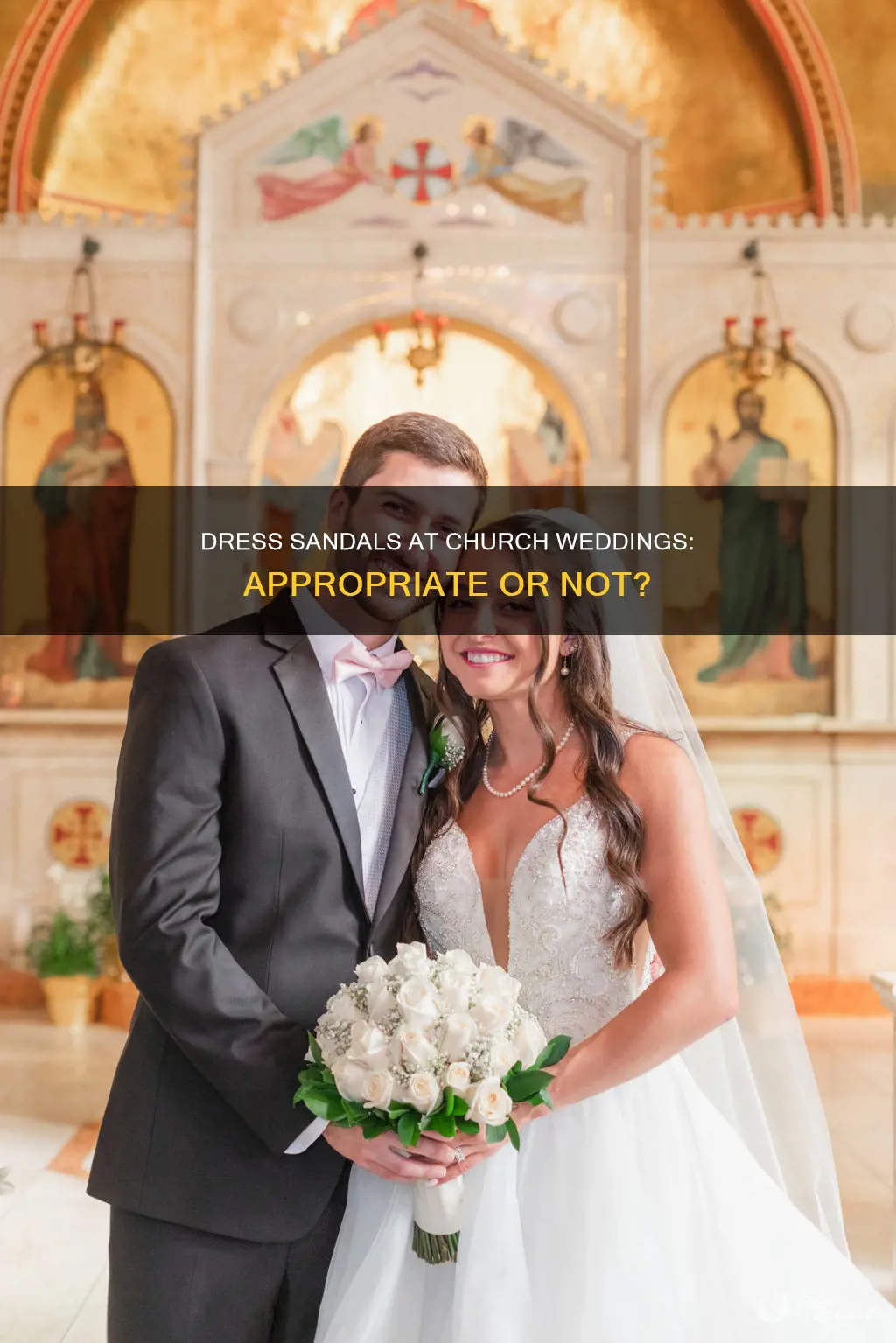 is it ok to wear dress sandls to church wedding